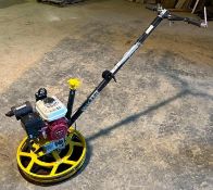 Wacker CT24-4A edger concrete power trowel, finish blades and pan, with Honda GX120 engine, runs and