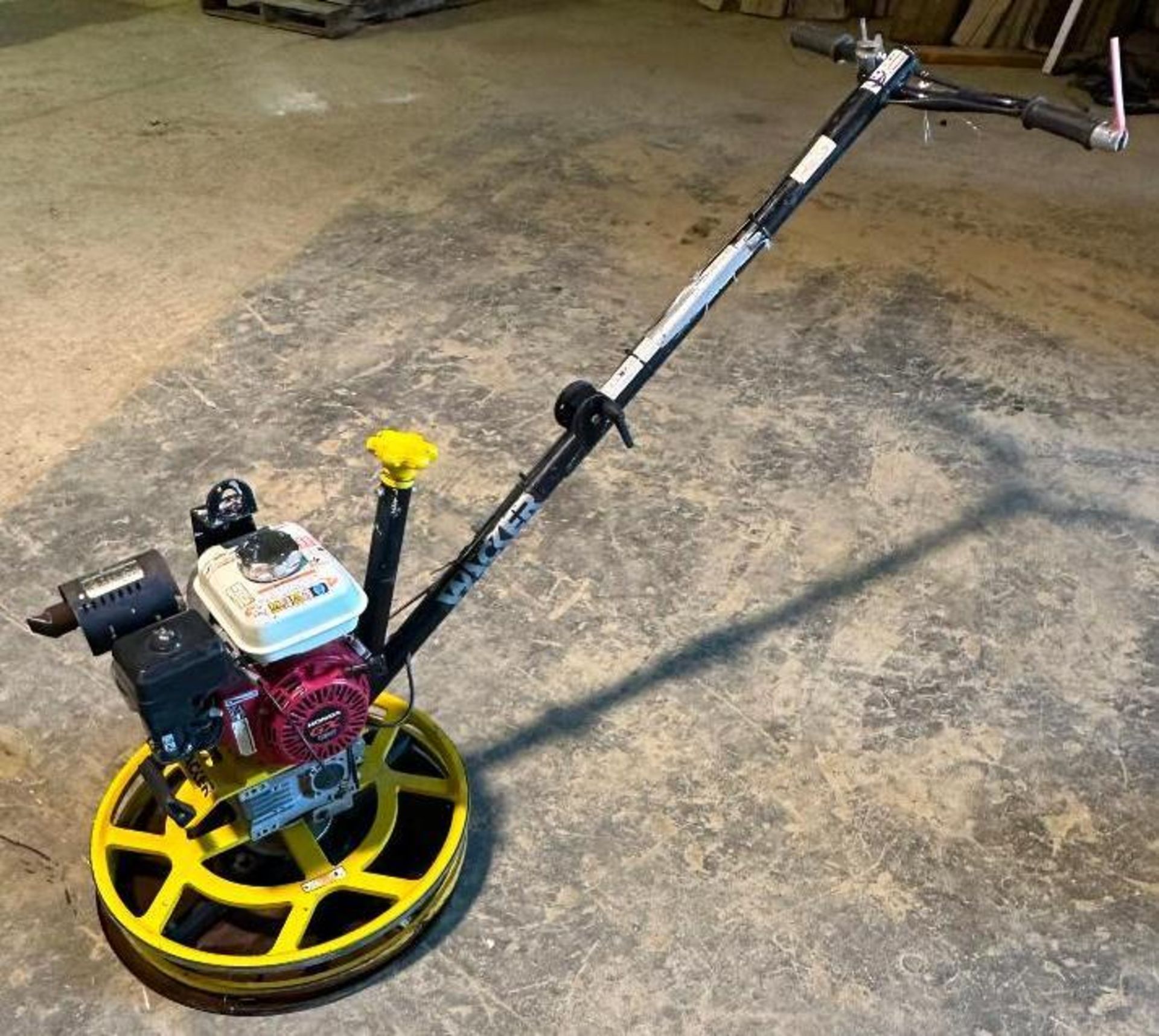 Wacker CT24-4A edger concrete power trowel, finish blades and pan, with Honda GX120 engine, runs and