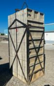 (20) 36" x 8' Tuf-n-lite aluminum concrete forms, smooth, 6-12 hole pattern, includes basket