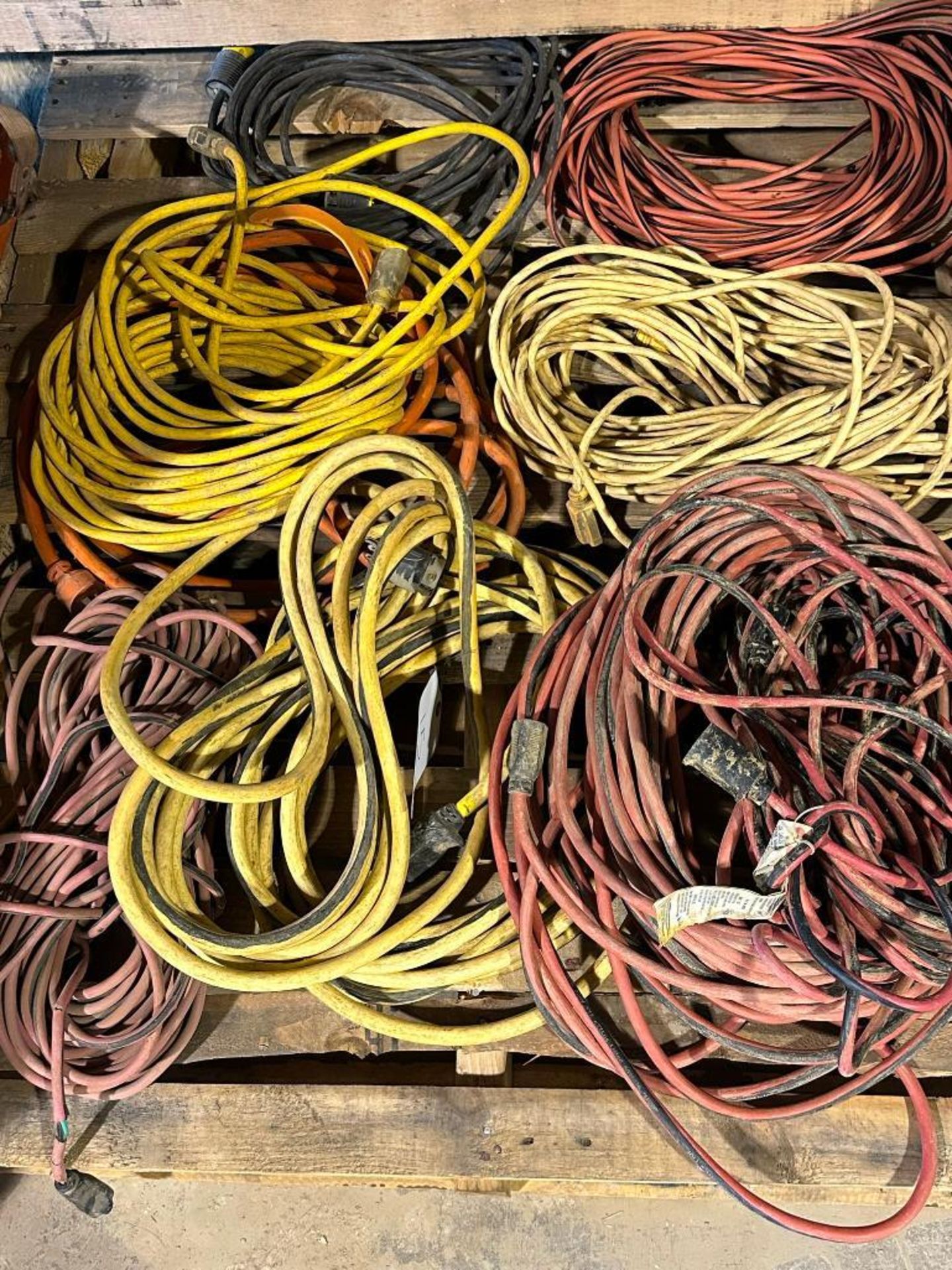 Approximately 9 heavy duty extension cords - Image 2 of 2