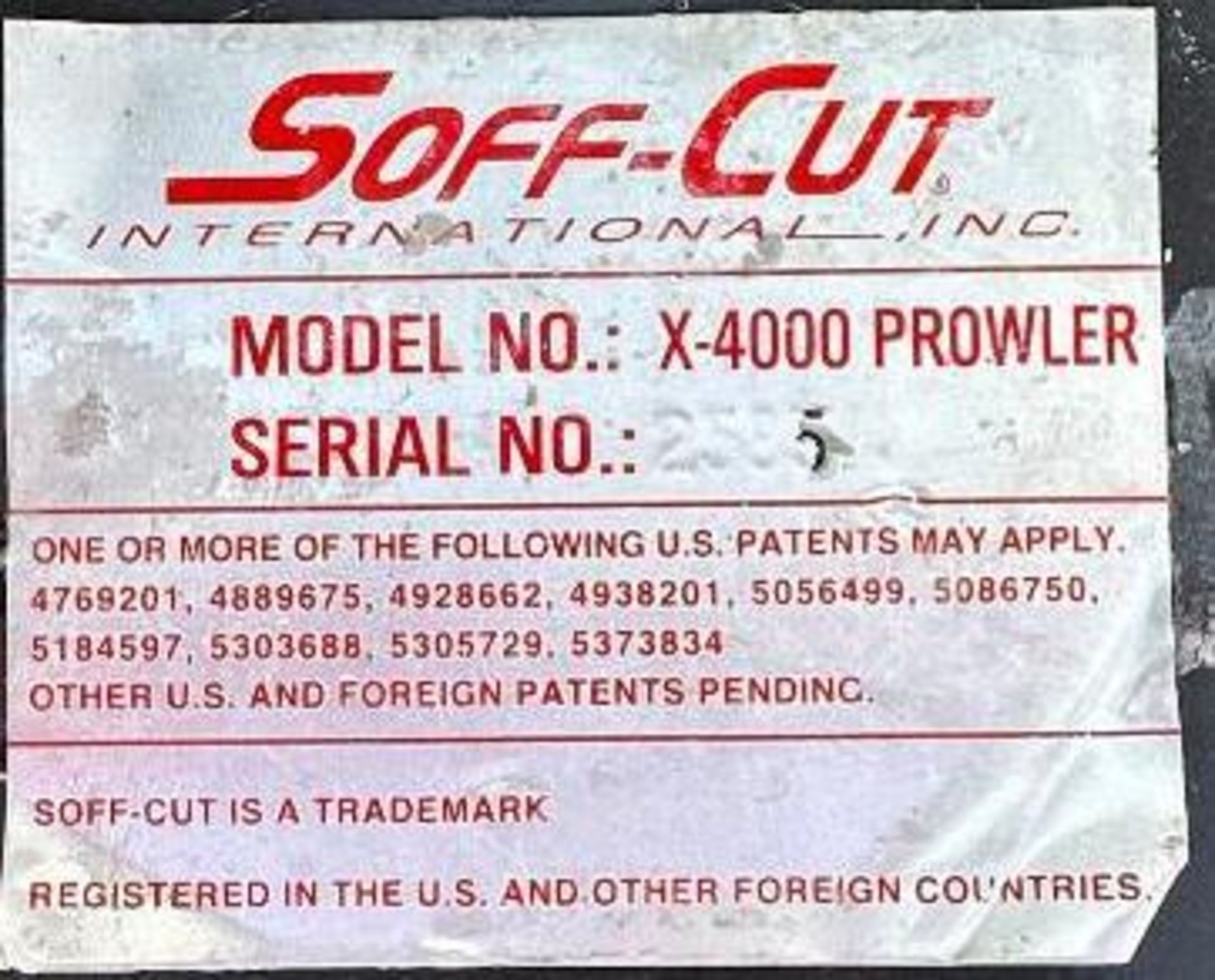 Soff Cut X4000 saw, 14" early entry blade, Kohler 20hp v twin engine with electric start, self - Image 8 of 8