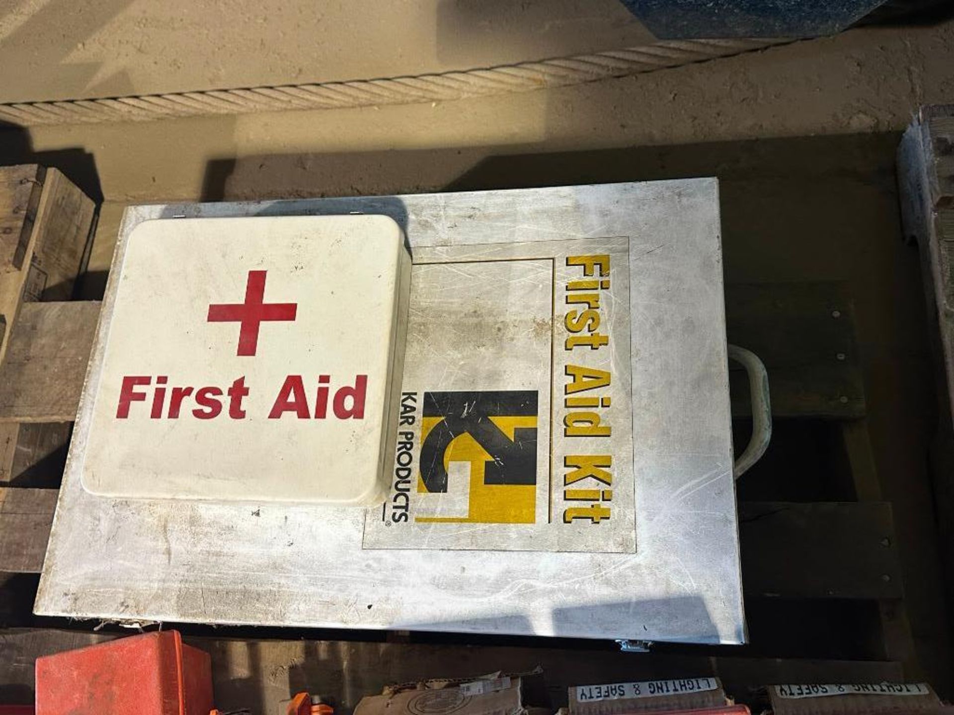 (3) new triangle warning kit, (7) used triangle warning kit, (2) first aid kit - Image 2 of 2