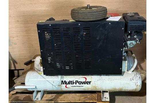 Multi-Power portable wheelbarrow air compressor; needs work. - Image 1 of 4