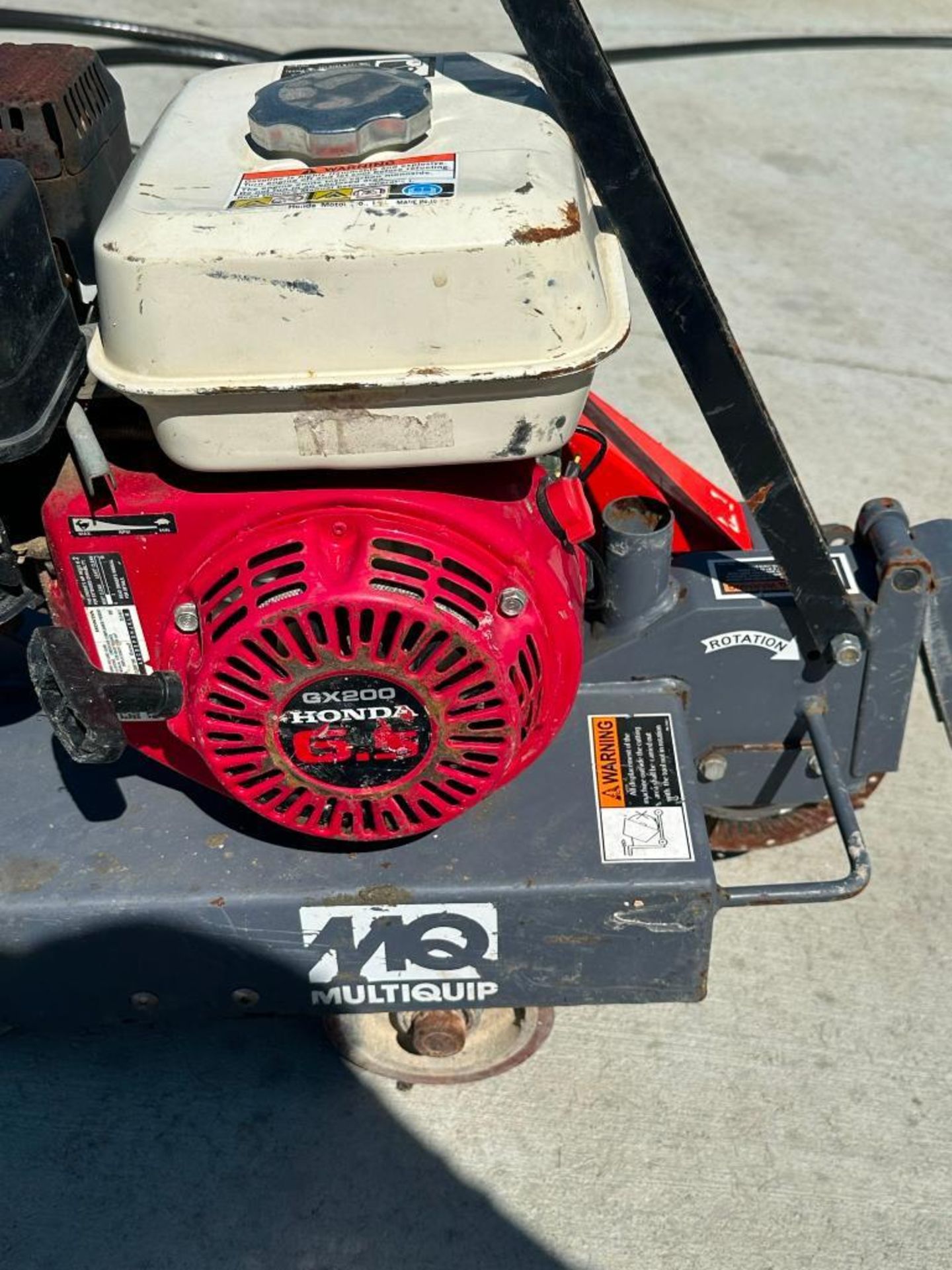 Multiquip Slab Saver green cut concrete saw, 6.5HP Honda engine, 8" blade, runs and operates - Image 5 of 6