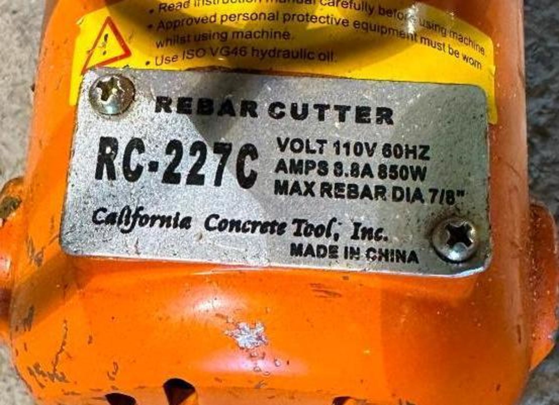 electric hydraulic rebar cutter RC-227C - Image 5 of 5