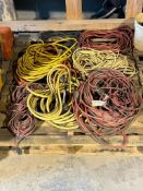 Approximately 9 heavy duty extension cords