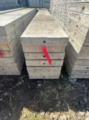(7) 11" x 9' Tuf-n-lite aluminum concrete forms, smooth, 6-12 hole pattern