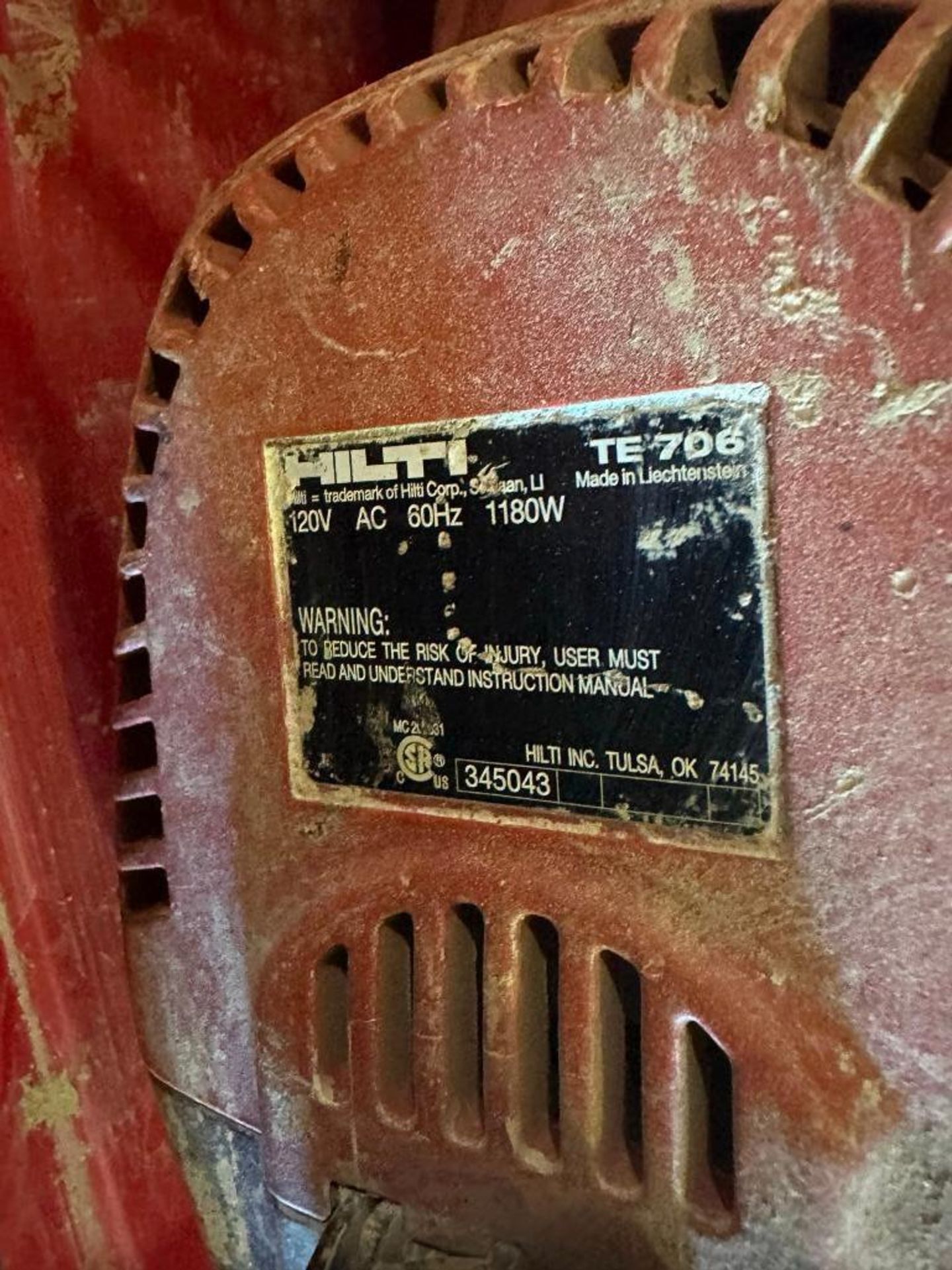 Hilti TE706 breaker hammer - Image 4 of 4