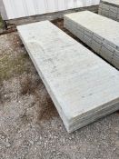 (4) 32" x 9' Western aluminum concrete forms, Vertex brick, 6-12 hole pattern. Located in