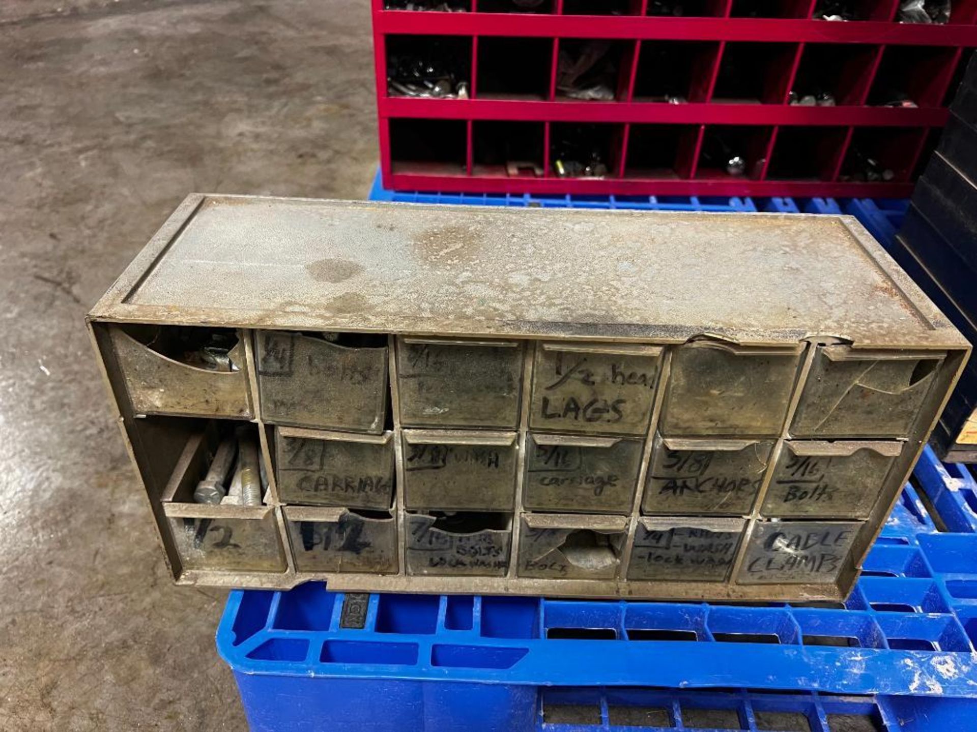 Pallet Storage Bins with Miscellaneous Nuts & Bolts, etc. Located in Mt. Pleasant, IA - Image 4 of 4