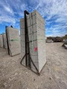 (16) 36" x 8' Western aluminum concrete forms, Vertex brick, 6-12 hole pattern.ÊBasket included.