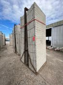 (16) 36" x 8' Western aluminum concrete forms, Vertex brick, 6-12 hole pattern. Basket included.