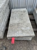 (4) 24" x 4' Western aluminum concrete forms, Vertex brick, 6-12 hole pattern. Located in