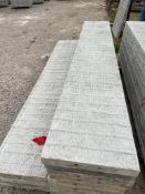 (10) 16" x 8' Western aluminum concrete forms, Vertex brick, 6-12 hole pattern. Located in Hopedale,