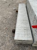 (4) 16" x 8' Western aluminum concrete forms, Vertex brick, 6-12 hole pattern. Located in