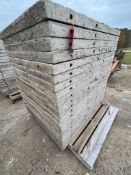 (20) 36" x 4' Western aluminum concrete forms, Vertex brick, 6-12 hole pattern. Located in Hopedale,