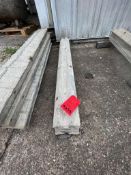(6) 4' Ws Western aluminum concrete forms, Vertex brick, 6-12 hole pattern. Located in Hopedale,