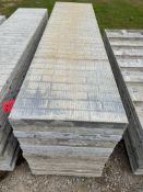 (14) 24" x 8' Western aluminum concrete forms, Vertex brick, 6-12 hole pattern. Located in Hopedale,
