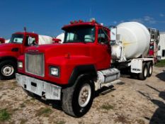 1999 Mack RD688S Concrete Mixer Truck, miles showing: 187k , hours showing: 5,736, Eaton Fuller