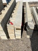 (12) 7" x 9' Western aluminum concrete forms, Vertex brick, 6-12 hole pattern. Located in