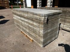 (20) 3' x 8' Wall-Ties aluminum concrete forms, smooth, 6-12 hole pattern. Located in Mt.