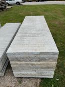 (12) 32" x 8' Western aluminum concrete forms, Vertex brick, 6-12 hole pattern. Located in Hopedale,