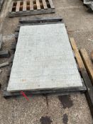 (2) 32" x 4' Western aluminum concrete forms, Vertex brick, 6-12 hole pattern. Located in