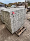 (20) 36" x 4' Western aluminum concrete forms, Vertex brick, 6-12 hole pattern. Located in Hopedale,