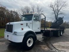 2004 PM 34 knuckle boom mounted on 2004 Peterbilt 330 truck, 8x6, engine: Cummins, transmission: