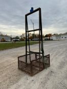 9' filler basket with bell hook. Located in Hopedale, IL.