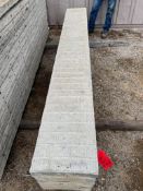 (8) 14" x 9' Western aluminum concrete forms, Vertex brick, 6-12 hole pattern. Located in