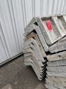 (10) 8' Wrap Western aluminum concrete forms, Vertex brick, 6-12 hole pattern. Located in
