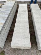 (4) 20" x 9' Western aluminum concrete forms, Vertex brick, 6-12 hole pattern. Located in