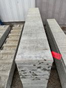 (16) 16" x 9' Western aluminum concrete forms, Vertex brick, 6-12 hole pattern. Located in Hopedale,