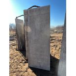 (17) 36" x 8' Western Aluminum Concrete Forms, Smooth, 6-12 Hole Pattern, with attached hardware,