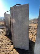 (17) 36" x 8' Western Aluminum Concrete Forms, Smooth, 6-12 Hole Pattern, with attached hardware,