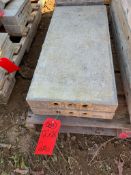(2) 26" x 1' Western Aluminum Concrete Forms, Smooth, 6-12 Hole Pattern, with attached hardware,