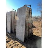 (17) 36" x 8' Western Aluminum Concrete Forms, Smooth, 6-12 Hole Pattern, with attached hardware,