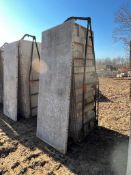 (17) 36" x 8' Western Aluminum Concrete Forms, Smooth, 6-12 Hole Pattern, with attached hardware,