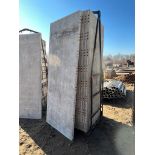 (17) 36" x 8' Western Aluminum Concrete Forms, Smooth, 6-12 Hole Pattern, with attached hardware,