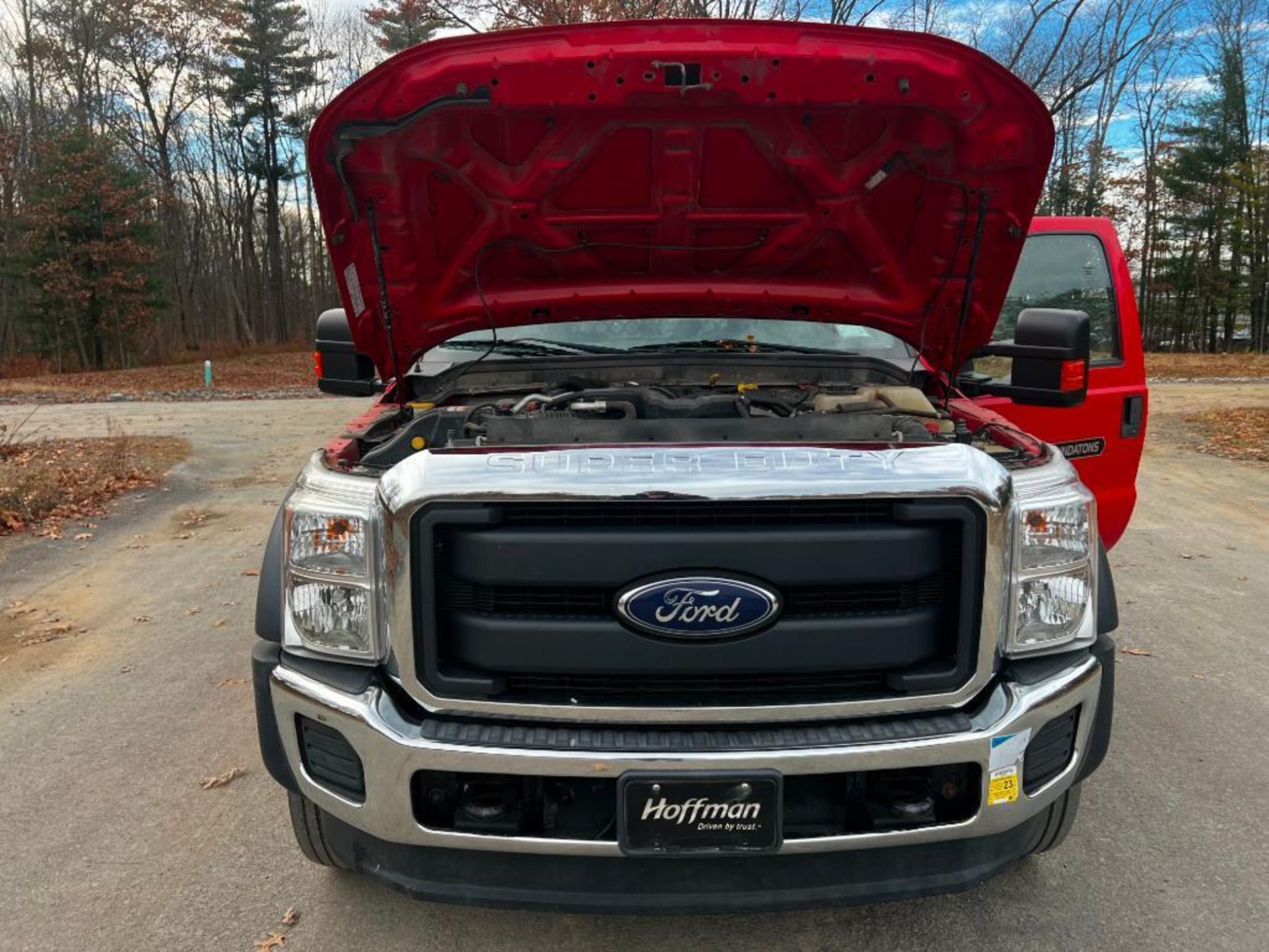 2016 Ford F550 Super Duty Power Stroke 6.7L truck, 4x4, dually, 98,306 miles, 8' x 12' flatbed, VIN: - Image 28 of 31