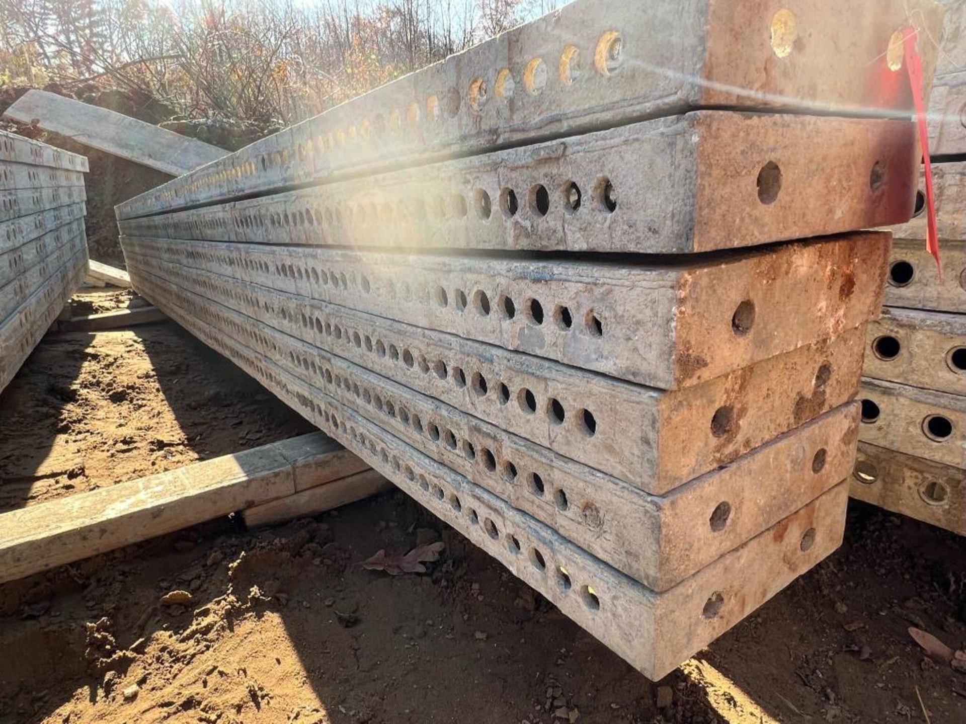 (8) 8" x 9' Western Aluminum Concrete Forms, Smooth, 6-12 Hole Pattern, Located in Latham, NY. - Image 2 of 4