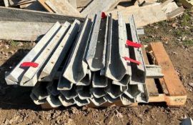 (10) 4" x 4" x 4' ISC Full, Western Aluminum Concrete Forms, Smooth, 6-12 Hole Pattern, Located in
