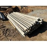 (10) 4" x 4" x 9' ISC Full, Western Aluminum Concrete Forms, Smooth, 6-12 Hole Pattern, Located in