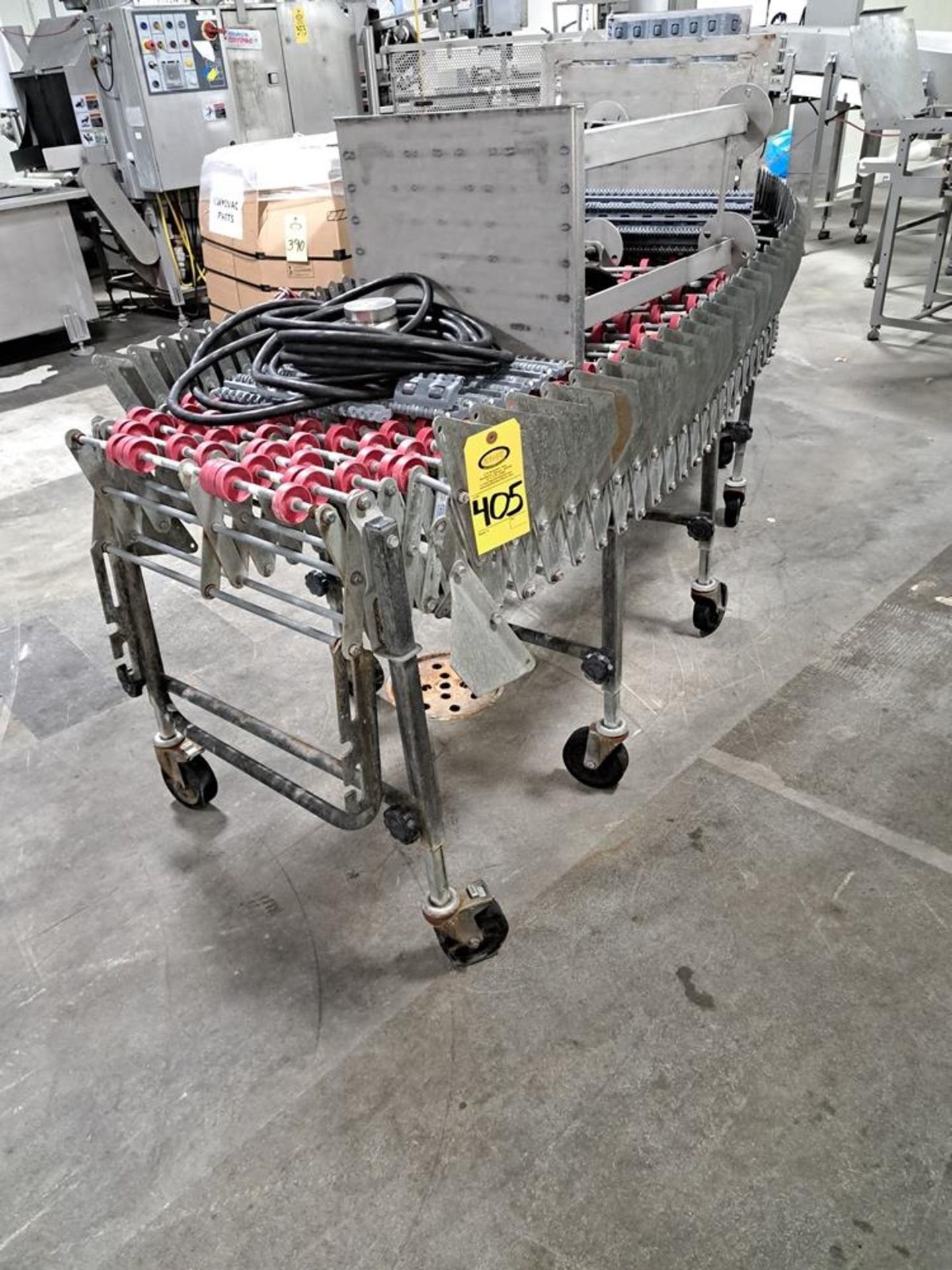 Lot (1) Nestaflex Mdl. 226 Expandable Roller Conveyor, 24" wide (1) Cart (1) Rack: Required