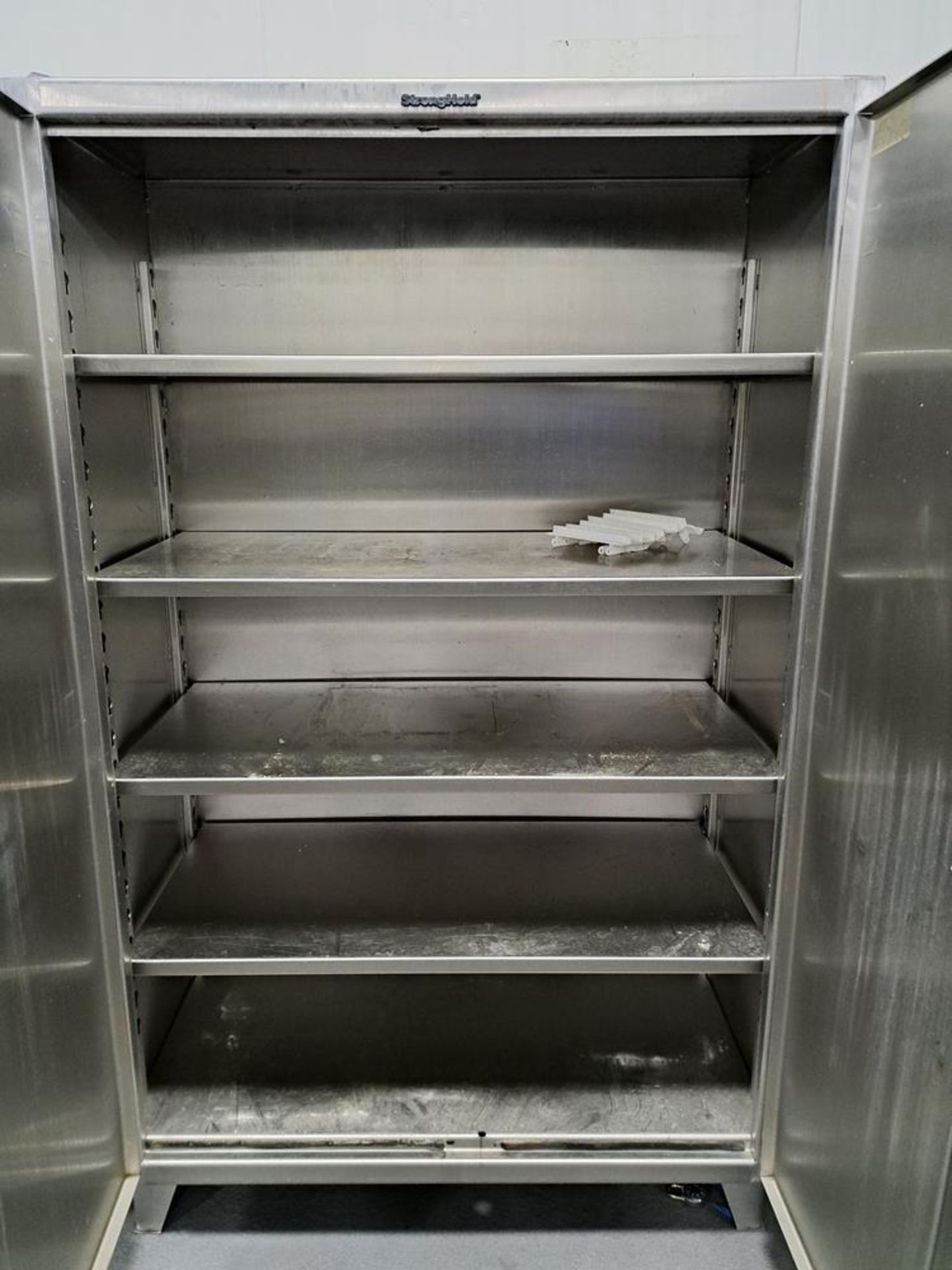 Stronghold Stainless Steel Cabinet, 48" W X 22" D X 78" T, 5-shelves: Required Loading Fee $75.00, - Image 2 of 2