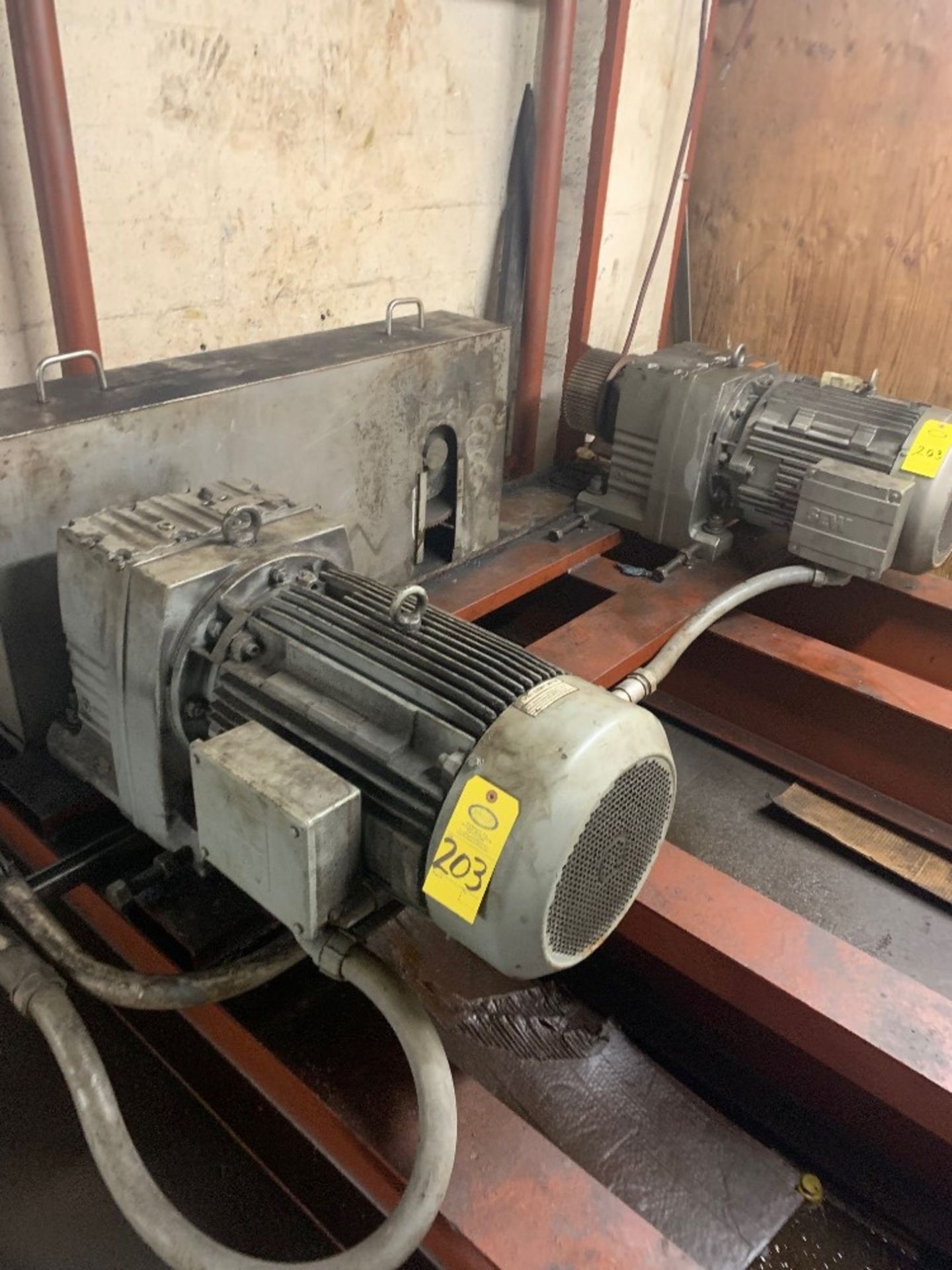 Lot of (2) SEW Gearboxes on 3 phase motors: Required Loading Fee $200.00, Rigger-Norm Pavlish,