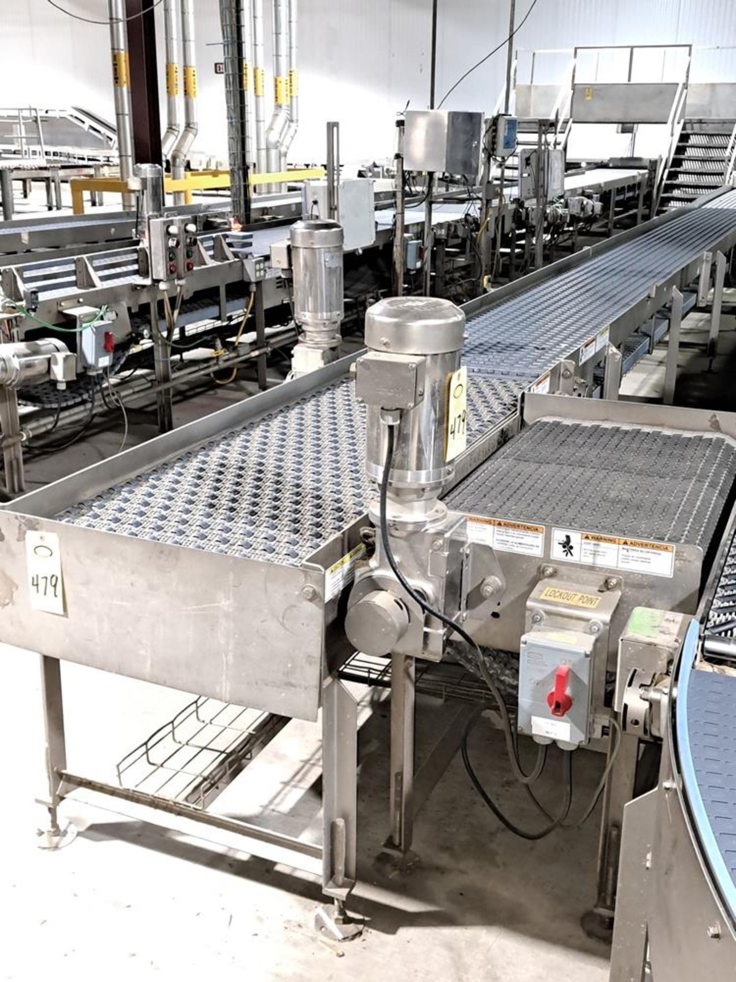 LINE 3 Lot (4) Stainless Steel Frame Conveyors, (2) 24" W X 10' L, (1) 24" W X 25' L, (1) 24" W X 6' - Image 4 of 4