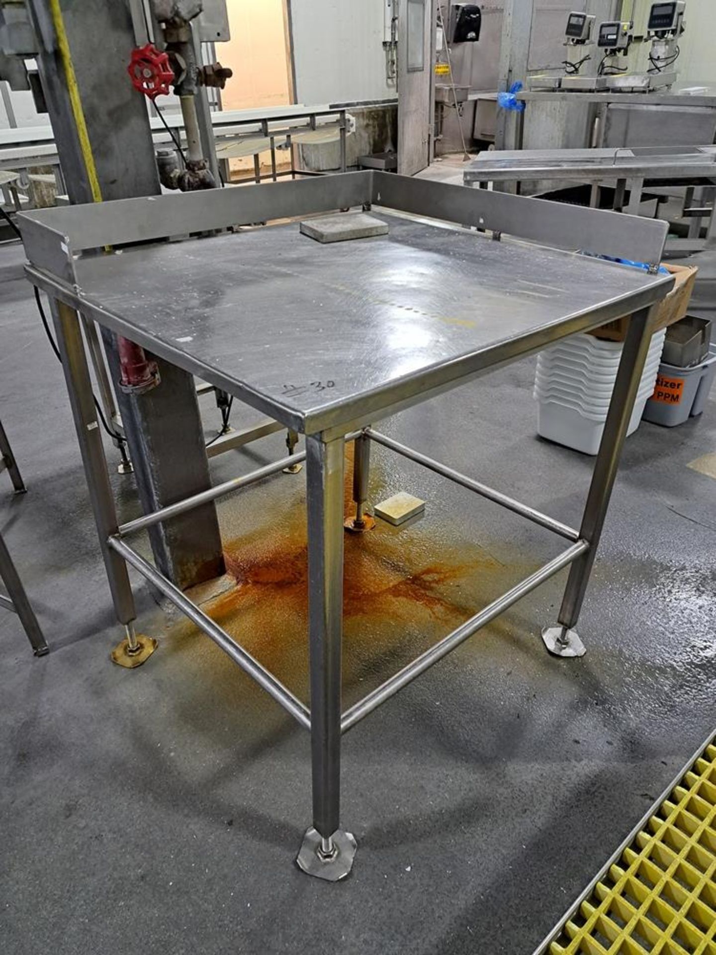 Lot Stainless Steel Tables, (1) 33" W X 30" L X 37" T, (1) 24" W X 36" L X 39" T, (1) 24" W X 36" LX - Image 3 of 8