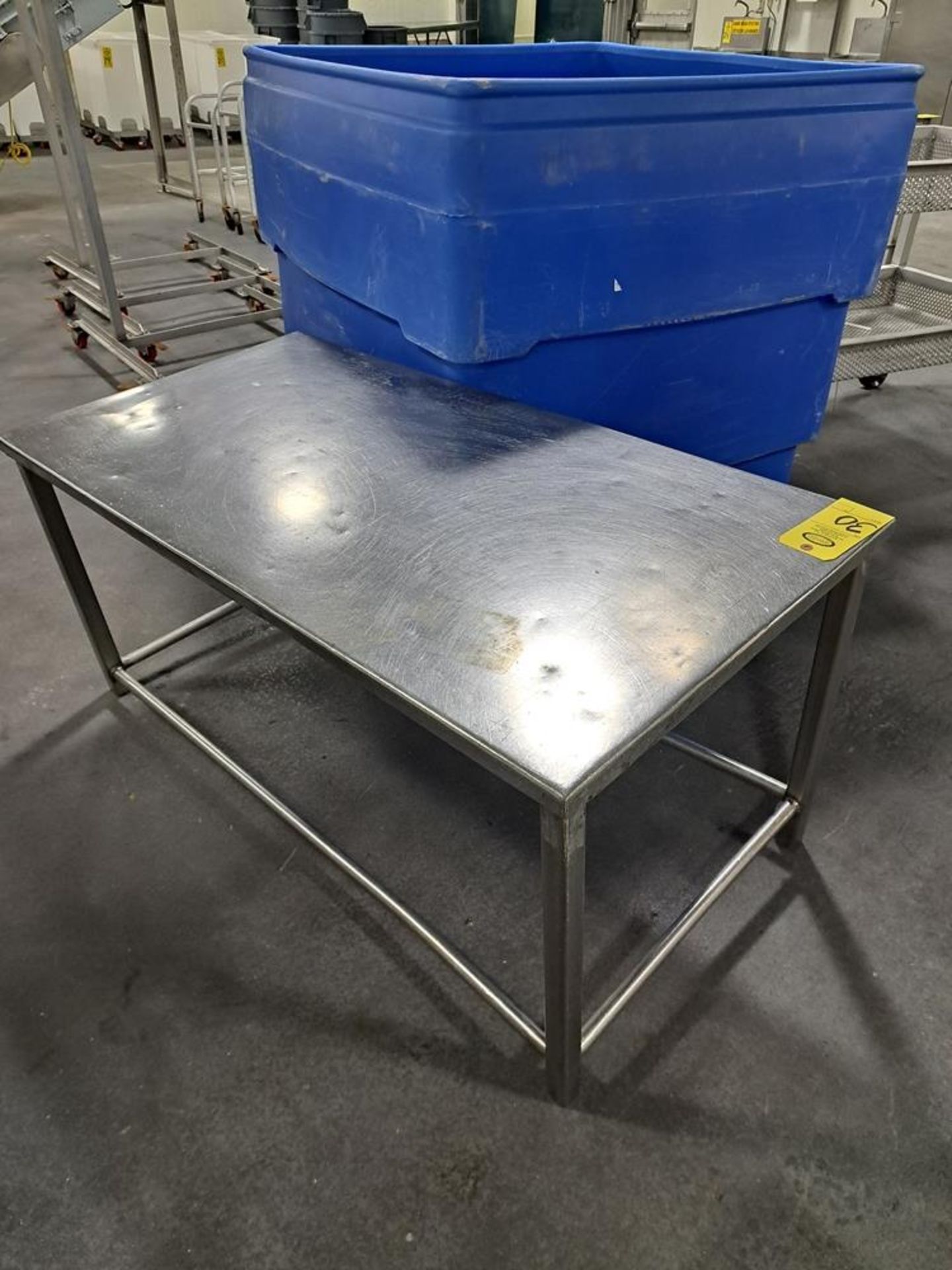 Lot Stainless Steel Tables, (1) 33" W X 30" L X 37" T, (1) 24" W X 36" L X 39" T, (1) 24" W X 36" LX - Image 4 of 8